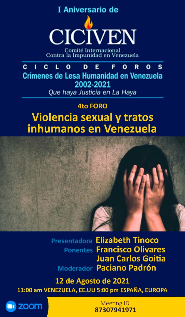 El autor de “Afiuni, la presa del comandante” y el abogado de la jueza, ponentes en foro sobre violencia sexual y tratos inhumanos