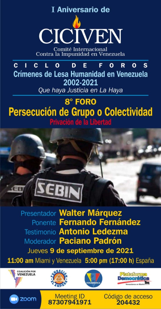 VIII foro de CICIVEN: la persecución de un grupo o colectividad como crimen de lesa humanidad